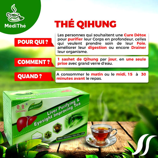 THÉ QIHUANG – DÉTOX FOIE & VISION CLAIRE NATURELLEMENT